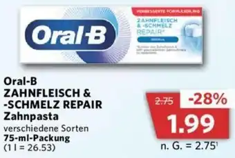 Combi Oral-B Zahnfleisch & Schmelz Repair Zahnpasta 75 ml Packung Angebot