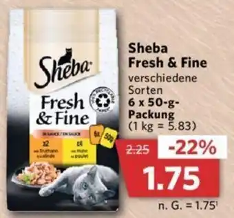 Combi Sheba Fresh & Fine 6x50 g Packung Angebot