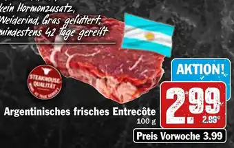 Hit Argentinisches Frisches Entrecôte 100 g Angebot