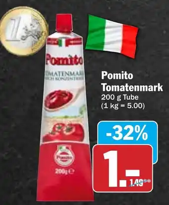 Hit Pomito Tomatenmark 200 g Tube Angebot