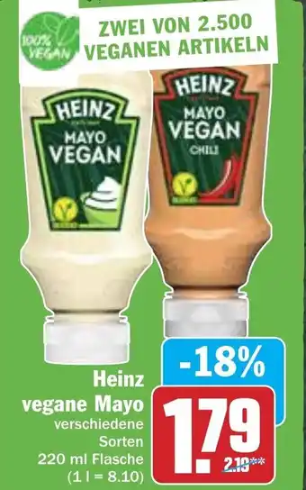 Hit Heinz vegane Mayo 220 ml Flasche Angebot