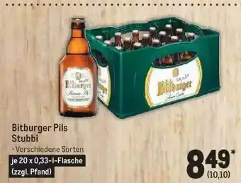 METRO Bitburger pils stubbi Angebot