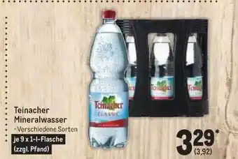 METRO Teinacher mineralwasser Angebot