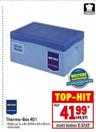 METRO Thermo-box 40 l Angebot