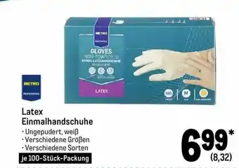 METRO Latex einmalhandschuhe Angebot