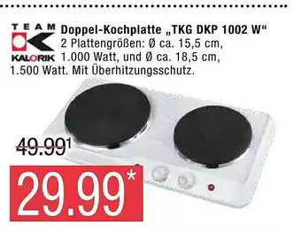 Marktkauf Team kalorik doppel-kochplatte tkg dkp 1002w Angebot