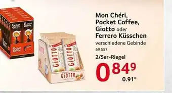 Selgros Mon chéri, pocket coffee, giotto oder ferrero küsschen Angebot