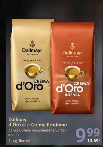 Selgros Dallmayr d'oro oder crema prodomo Angebot