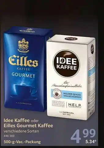 Selgros Idee kaffee oder eilles gourmet kaffee Angebot