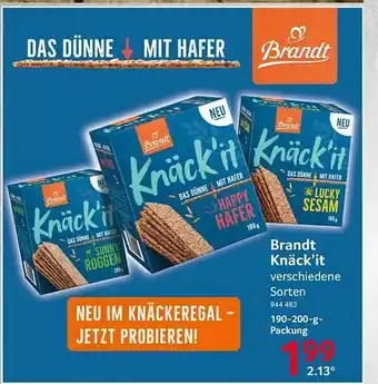 Selgros Brandt knäck'it Angebot