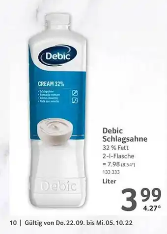 Selgros Debic schlagsahne Angebot