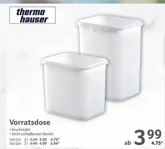 Selgros Thermohauser vorratsdose Angebot