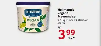 Selgros Hellmann's vegane mayonnaise Angebot