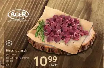 Selgros Ager hirschgulasch Angebot