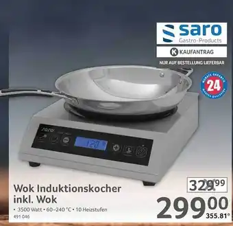 Selgros Saro wok induktionskocher inkl. Angebot