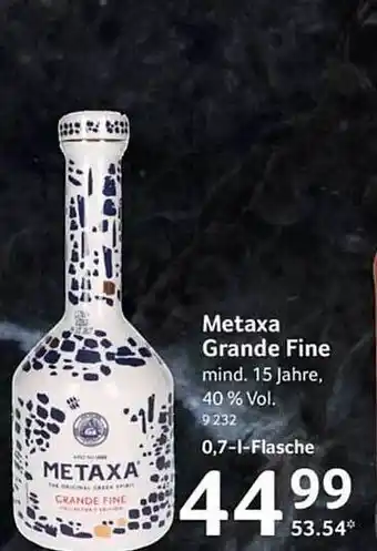 Selgros Metaxa grande fine Angebot