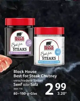 Selgros Block house best for steak chutney Angebot