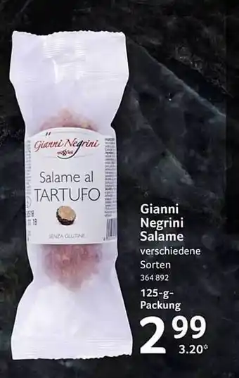 Selgros Gianni negrini salame Angebot