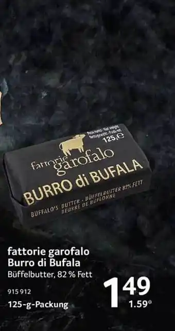 Selgros Fattorie garofalo burro di bufala Angebot