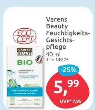 Budni Varens beauty feuchtigkeits-gesichtspflege Angebot