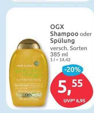 Budni Ogx shampoo oder spülung Angebot