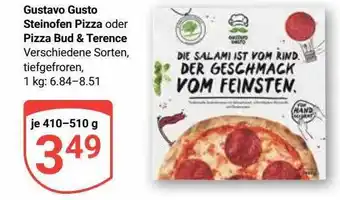 Globus Gustavo gusto steinofen pizza oder pizza bud & terence Angebot