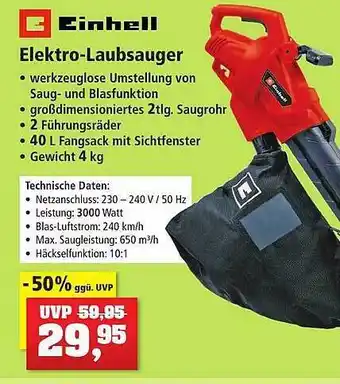 Thomas Philipps Einhell elektro-laubsauger Angebot