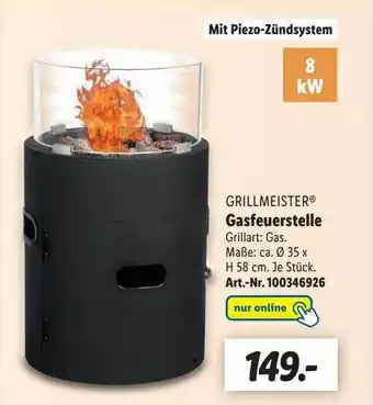 Lidl Grillmeister gasfeuerstelle Angebot