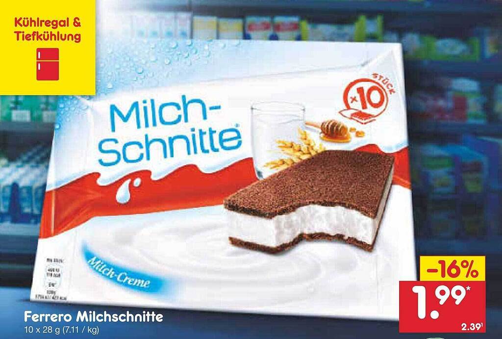 Ferrero milchschnitte Angebot bei Netto MarkenDiscount