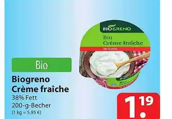 Famila Nord Ost Biogreno crème fraîche Angebot