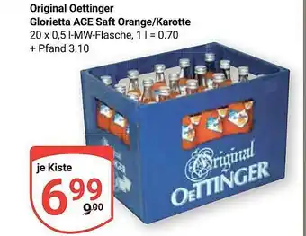 Globus Original oettinger glorietta ace saft orange-karotte Angebot