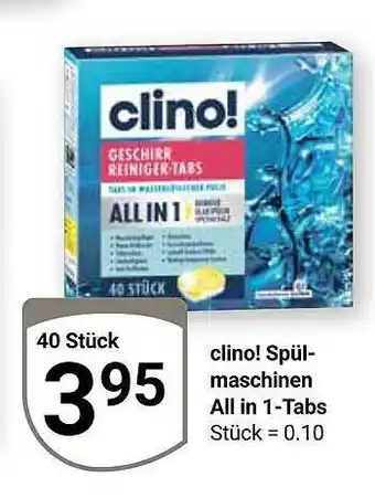 Globus Clino! spülmaschinen all in 1-tabs Angebot