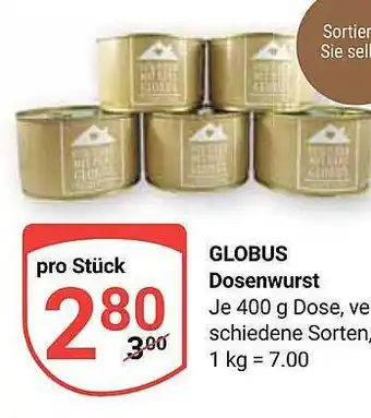 Globus Dosenwurst Angebot