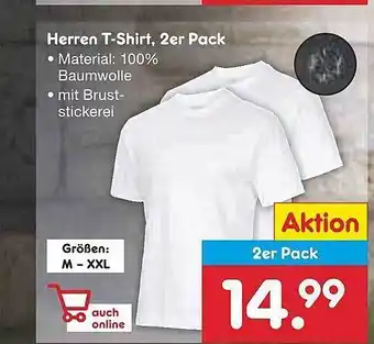 Netto Marken-Discount Herren t-shirt, 2er pack Angebot