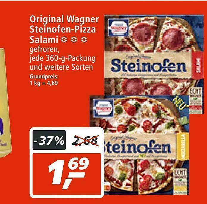 Original wagner steinofenpizza salami Angebot bei mein real