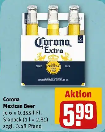 REWE Corona Mexican Beer 6x0,355 L-Fl. Angebot