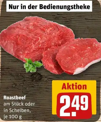 REWE Roastbeef 100 g Angebot