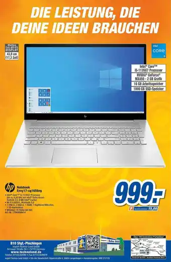 expert Techno Land HP Notebook Envy17-cg1656ng Angebot