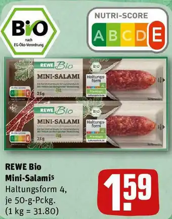 REWE Rewe Bio Mini Salami 50 g Pckg. Angebot