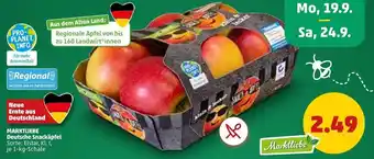 PENNY Marktliebe Deutsche Snackäpfel 1 kg Schale Angebot