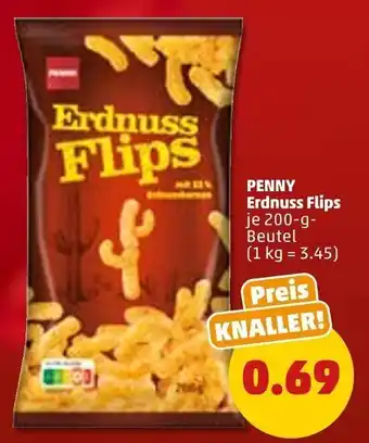 PENNY Penny Erdnuss Flips 200 g Beutel Angebot