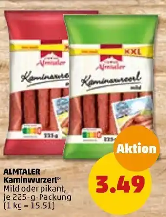 PENNY Almtaler Kaminwurzerl 225 g Packung Angebot