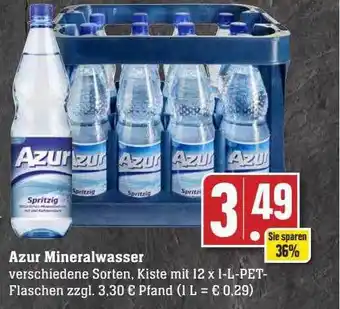 Scheck-in-Center Azur mineralwasser Angebot