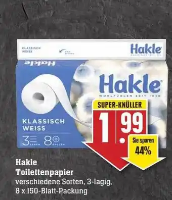 Scheck-in-Center Hakle toilettenpapier Angebot