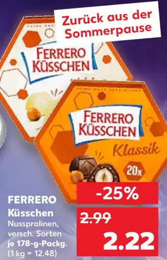 Kaufland Ferrero Küsschen 178 g Packg. Angebot