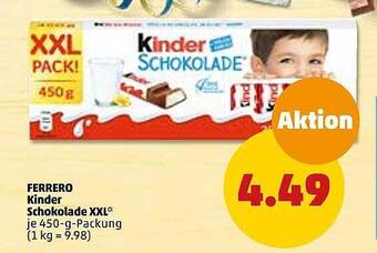 PENNY Ferrero kinder schokolade xxl Angebot