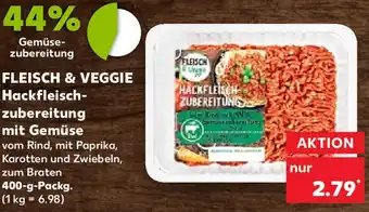 Kaufland Fleisch & Veggie Hackfleischzubereitung mit Gemüse 400 g Packg. Angebot