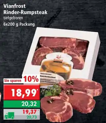 L. STROETMANN GROSSMARKT Vianfrost Rinder Rumpsteak 6x200g Angebot