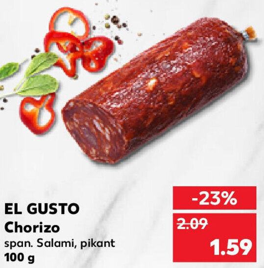 El Gusto Chorizo 100 g Angebot bei Kaufland