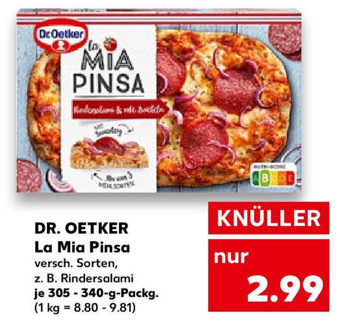 Dr. Oetker La Mia Pinsa 305340g Packg. Angebot bei Kaufland